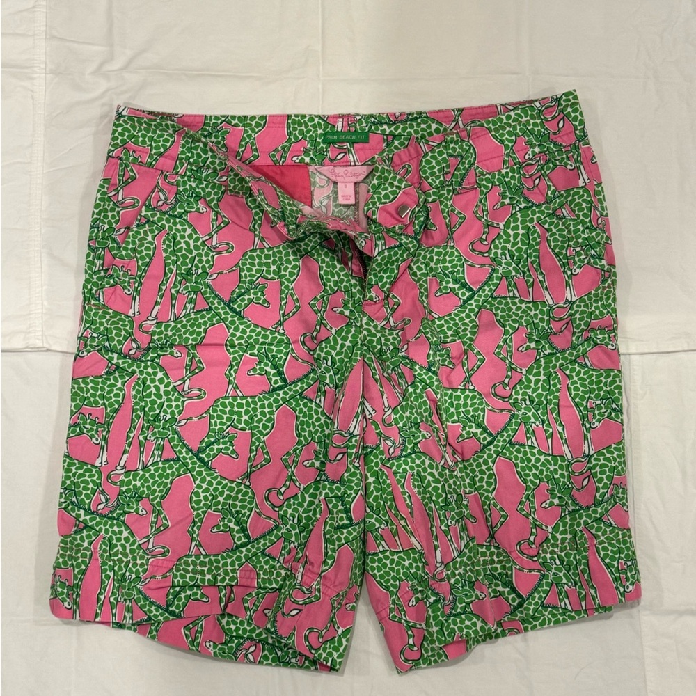 Vintage Lilly Pulitzer Pink and Green Patterned Shorts